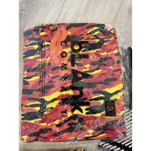 Blank Company - Fleece Orange Camo Pullover Mens Small - Picture 2 of 2